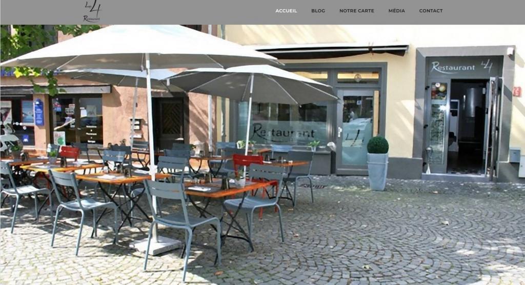 Refonte site Internet vitrine Restaurant Le 4 68 Mulhouse