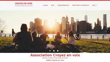 Création site Internet pour l'Association Croyez En Voix 06800 Cagnes Sur Mer