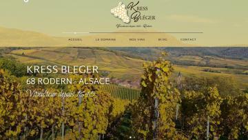 Création et mise en ligne du nouveau site Internet Domaine Kress-Bleger