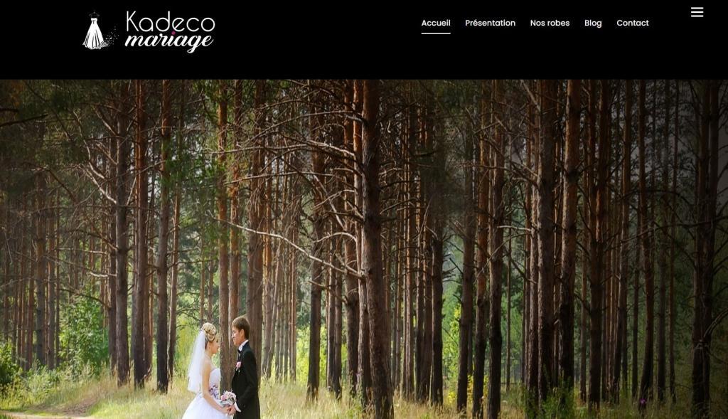 Création et mise en ligne du nouveau site Internet pour Kadeco Mariage 25400 Audincourt entre 90 Belfort et 25 Montbéliard