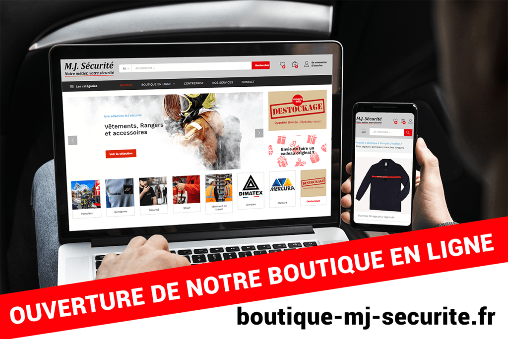 Mise en ligne réussie pour le nouveau site de ventes en ligne de MJ Sécurité 68 Burnhaupt-Le-Haut, spécialiste de la sécurité incendie, Vente de vêtements professionnels et de matériel #pompier, #gendarmerie ,agent de sécurité, #SSIAP ...