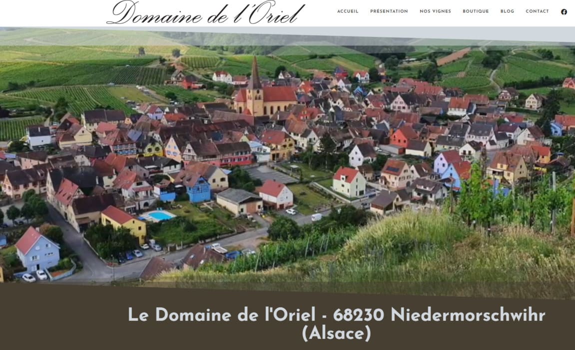 Creation sites Internet depuis 68 Wittelsheim pour Le Domaine de l'Oriel - 68230 Niedermorschwihr (Alsace) De père en fils depuis 13 générations…