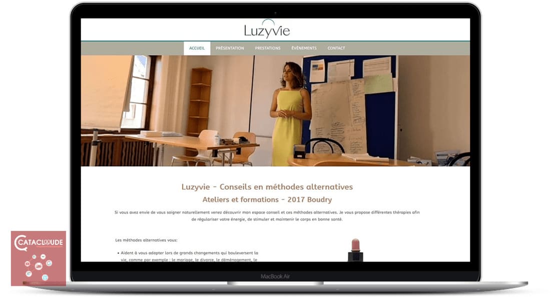 Creation site Internet pour Luzyvie - Conseils en méthodes alternatives Ateliers et formations - 2017 Boudry près de Neufchâtel (Suisse)