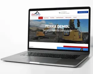 Maxime Lerch, patron de Terra Démol, a fait appel à mon expertise pour créer un site personnalisé, loin des templates basiques proposés par certaines agences offshore.