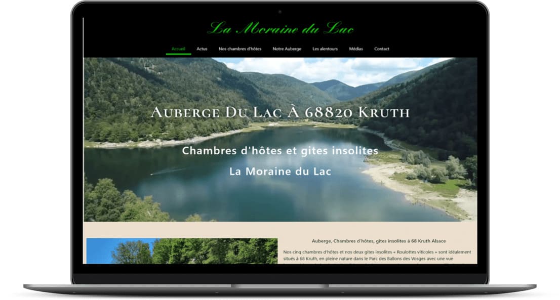 Création site Internet pour l'Auberge Du Lac à 68 Kruth