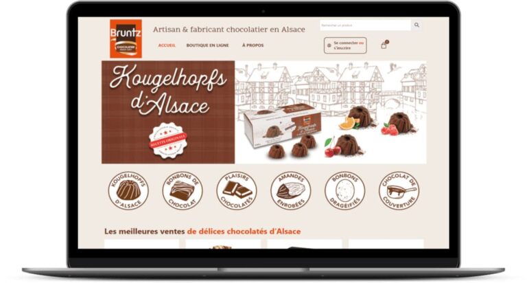 Création site e-commerce Cataclaude 68 Wittelsheim - Mulhouse pour la Chocolaterie Bruntz située à 68 Kingersheim