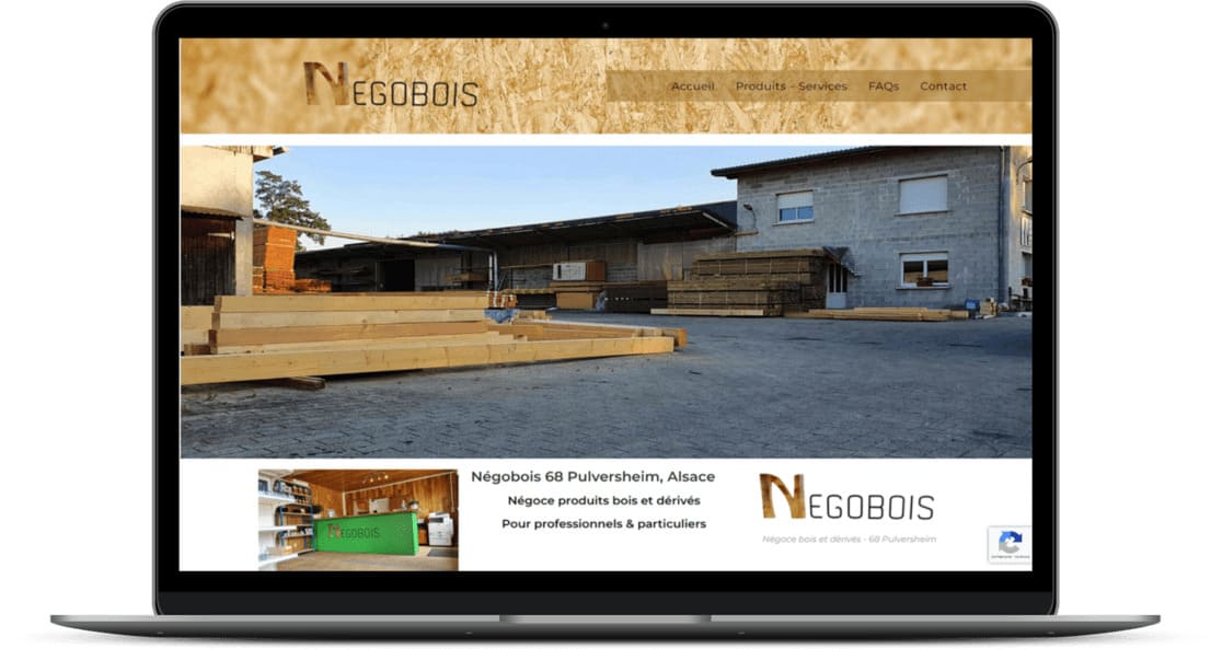 Création site Internet pour Négobois à 68 Pulversheim près de Wittelsheim