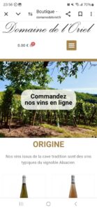 Domaine de l'Oriel Vigneron récoltant 68230 Niedermorschwihr près de Colmar, Alsace