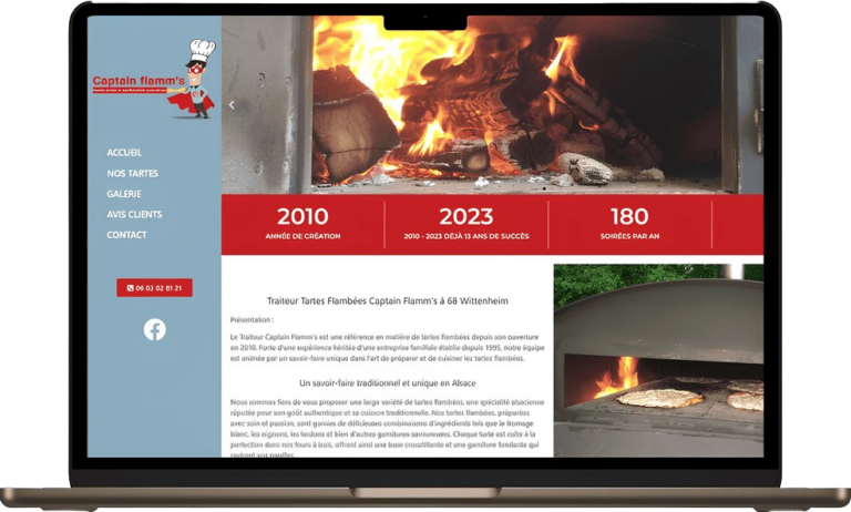 CataClaude créations sites Internet clients traiteurs en Alsace