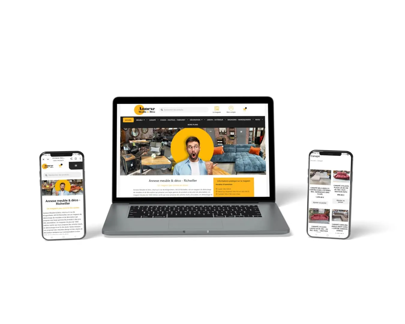 Création E-Commerce Annexe Meuble & Déco 68 Mulhouse Alsace