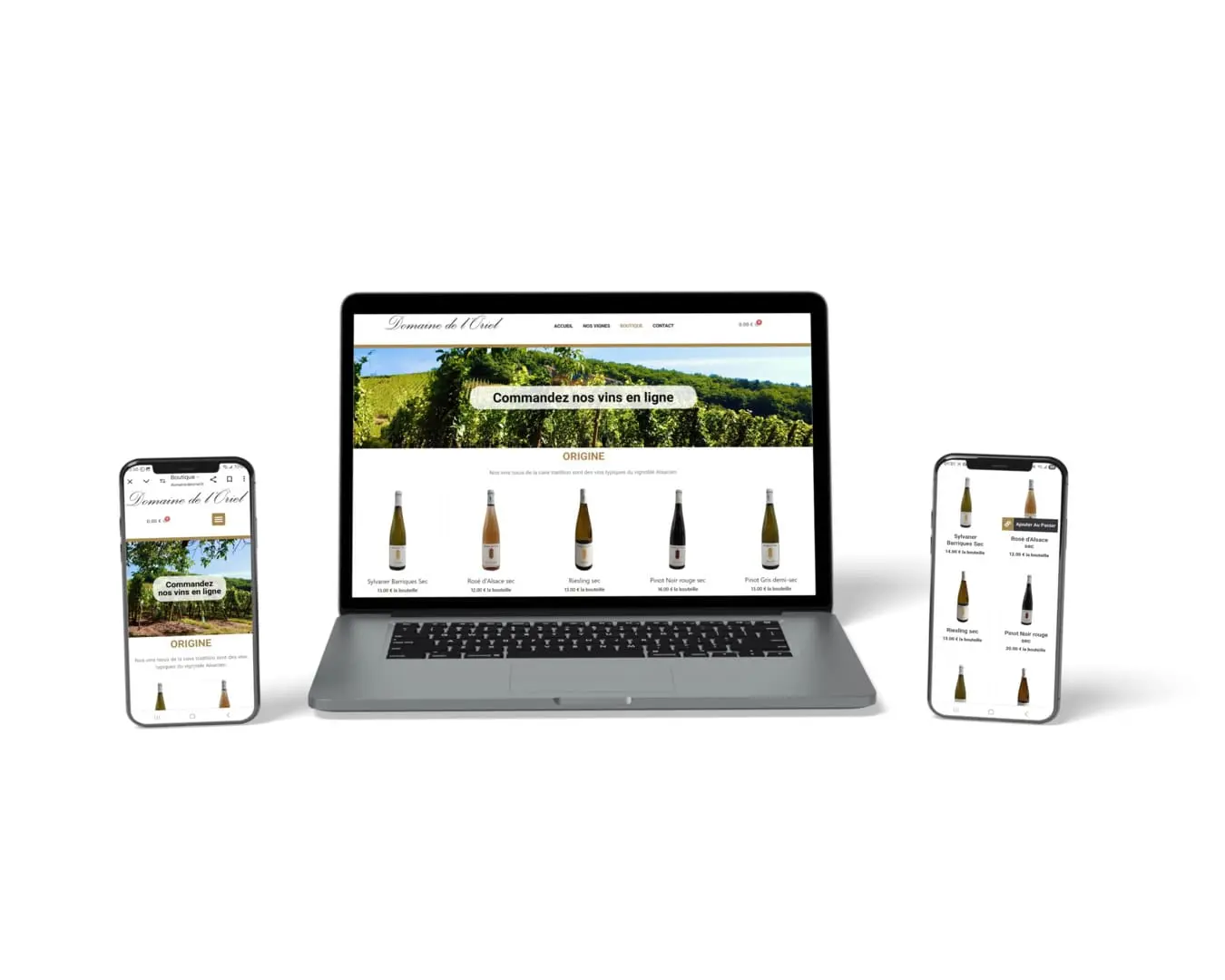 Domaine de l'Oriel (68 Niedermorscwihr) : Le prestige des vins d'Alsace présenté sur une plateforme élégante et facile d'utilisation.