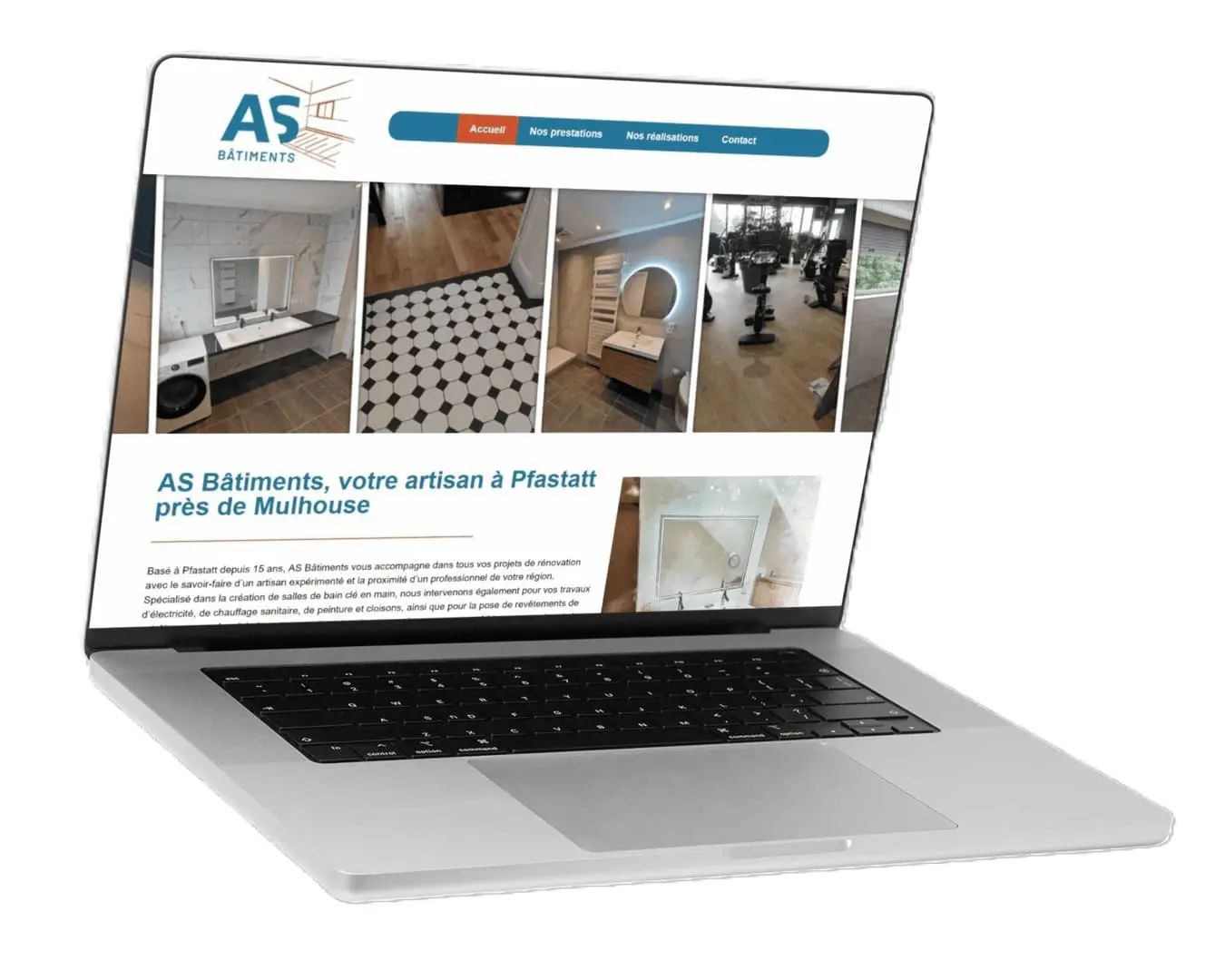 Exemple Refonte Site Web AS Batiments 68 Pfastatt Mulhouse