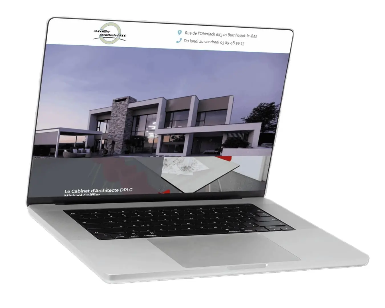 Refonte site Web Coiffier Mickael Architecte DPLG à Burnhaupt Le Haut près de 68 Mulhouse