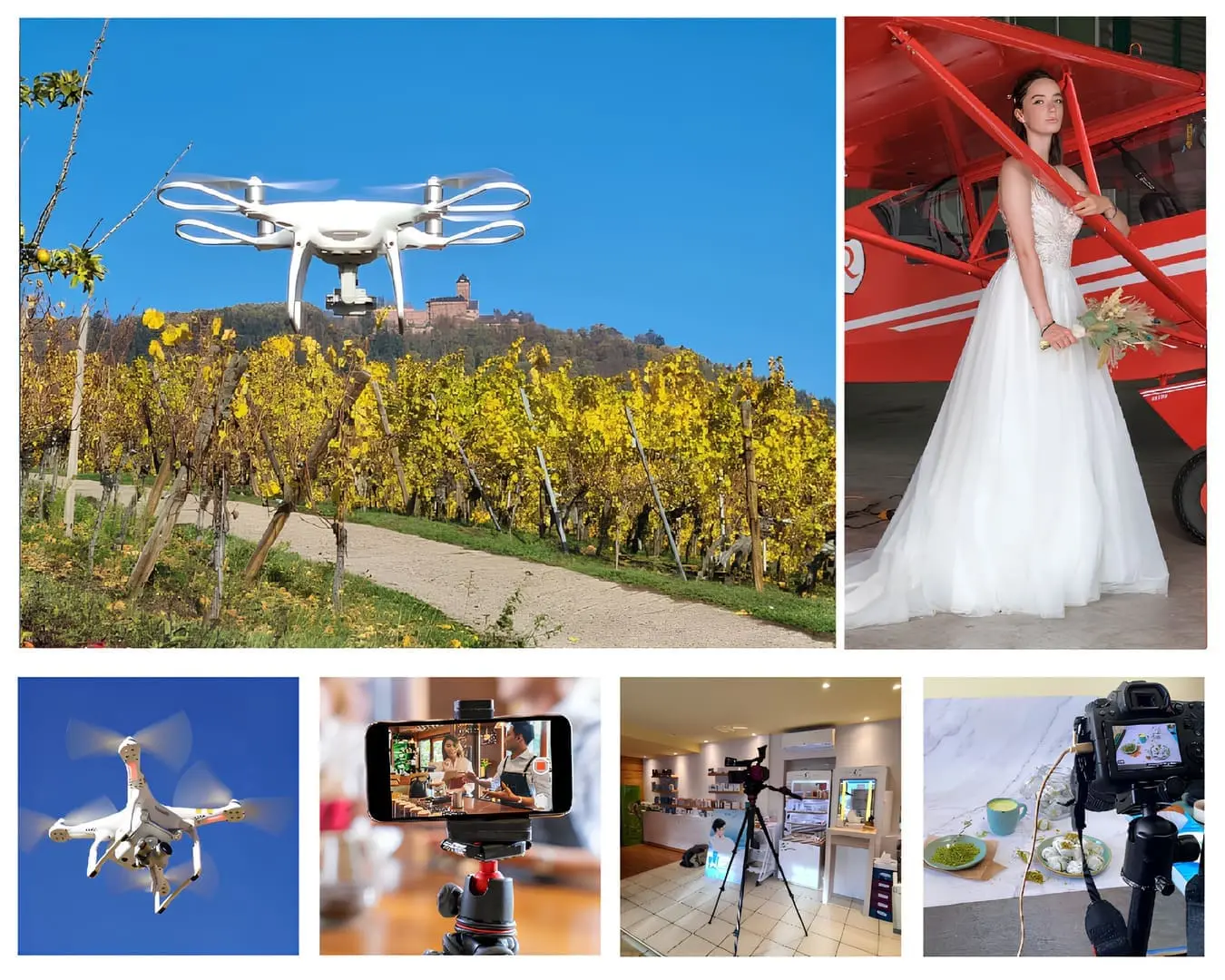 Réalisations vidéo de présentation d'entreprise photos, drone Wittelsheim, Pulversheim, Wittenheim, Sausheim, Cernay Thann La réalisation de vidéos de présentation d’entreprise est une technique incontournable pour renforcer votre image et toute communication audiovisuelle.