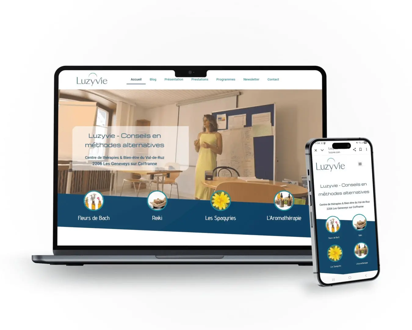 Luzyvie à 2206 Les Geneveys sur Coffranne près de Neuchâtel vous propose des méthodes alternatives naturelles et sans danger pour votre santé afin de soigner votre âme en profondeur, la combler d’énergies vitales et rééquilibrer vos troubles physiques et/ou psychiques.