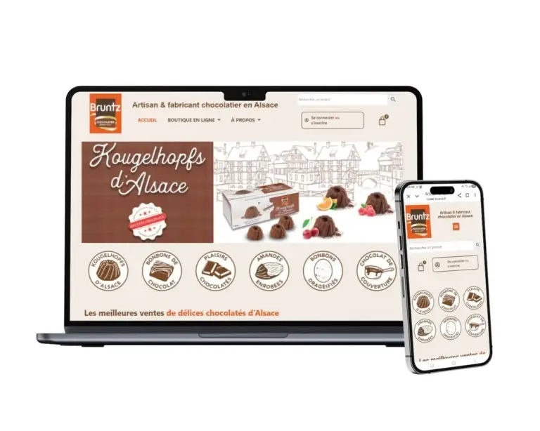 Un univers gourmand magnifié par un site à croquer, optimisé pour les saveurs et les ventes.