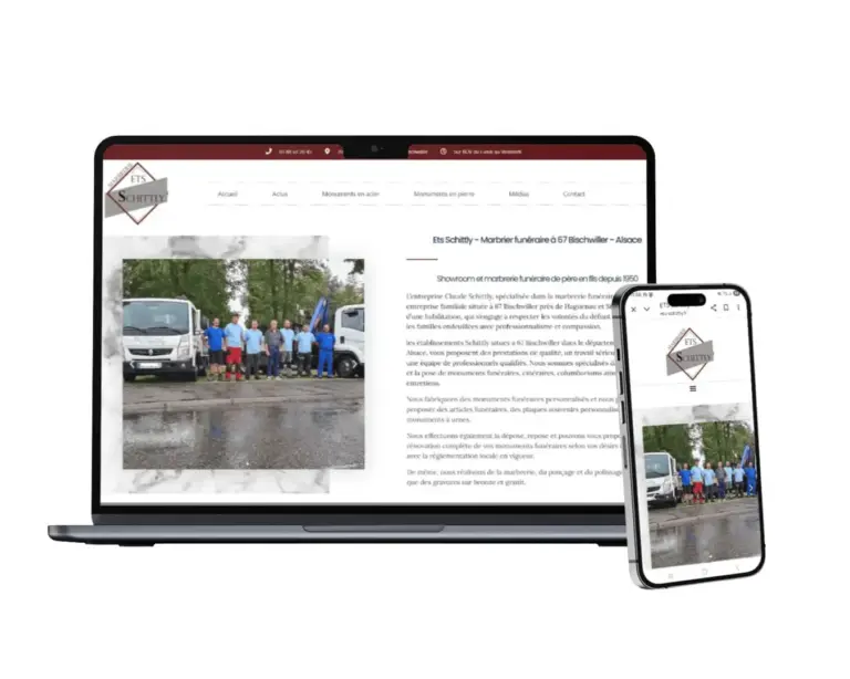 Showroom et marbrerie funéraire de père en fils depuis 1950 L’entreprise Claude Schittly, spécialisée dans la marbrerie funéraire, est une entreprise familiale située à 67 Bischwiller près de Haguenau et Strasbourg, dotée d’une habilitation, qui s’engage à respecter les volontés du défunt et à accompagner les familles endeuillées avec professionnalisme et compassion.