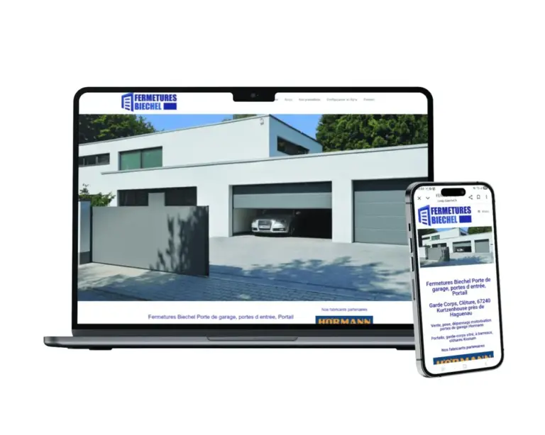 Fermetures Biechel Porte de garage, portes d entrée, Portail Garde Corps, Clôture, 67240 Kurtzenhouse près de Haguenau Vente, pose, dépannage motorisation portes de garage Hormann Portails, garde-corps vitré, à barreaux, clôtures Kostum