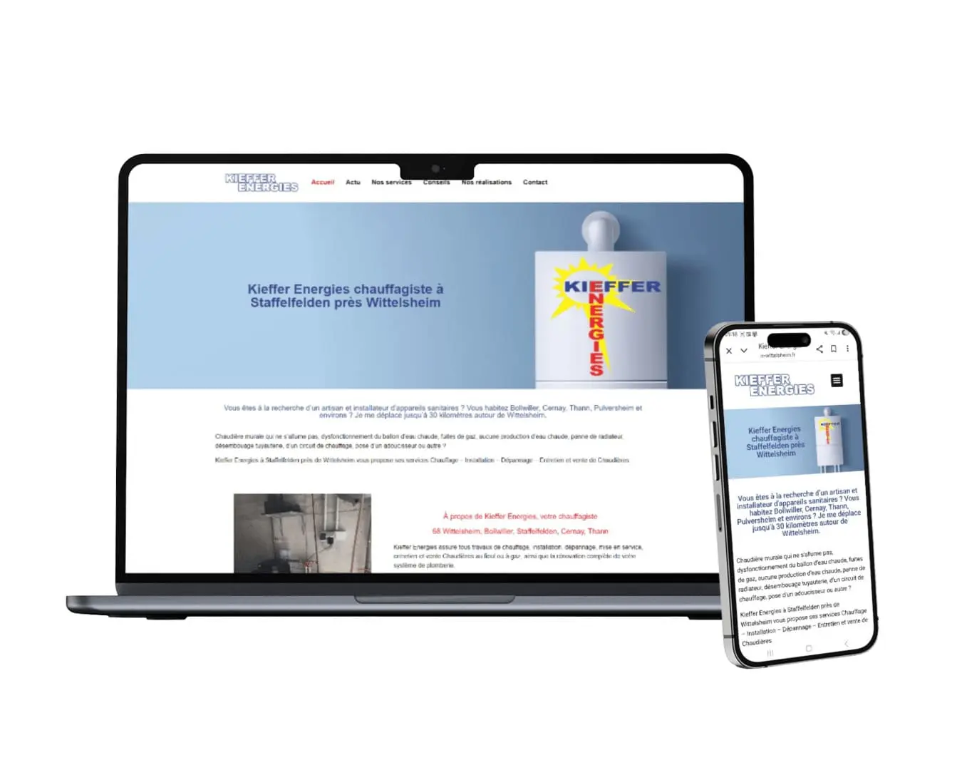 Kieffer Energies chauffagiste à Staffelfelden près Wittelsheim vous propose ses services Chauffage – Installation – Dépannage – Entretien et vente de Chaudières