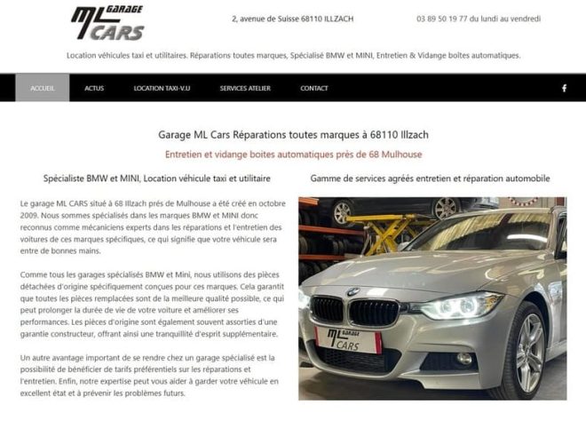 ML Cars : Réparations toutes marques, Spécialisé BMW – MINI - Illzach